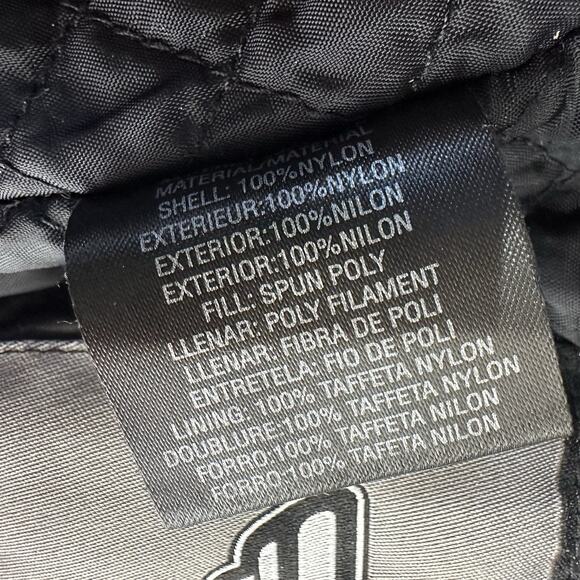 Harley Davidson Black Nylon 100 Year Anniversary 2003 Bomber Jacket Size M - Picture 6 of 7